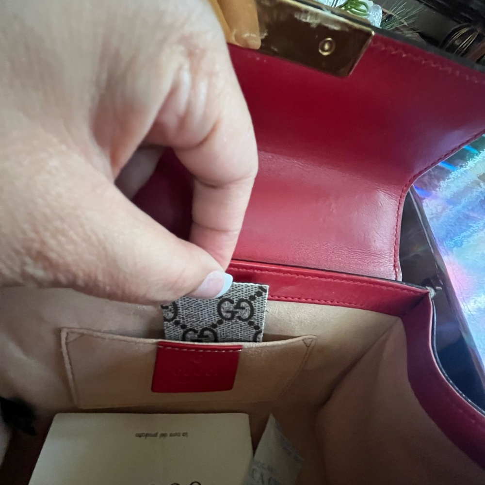 GG SUPREME MONOGRAM SMALL PADLOCK SHOULDER BAG - Picture 13 of 15
